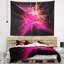 Tapisserie de rayons multicolores de chaos abstrait rose-28497527