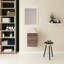 Ensemble de meuble-lavabo mural simple l 16 po x P 9 po x H 22 po avec plateau en résine blanc-1886800519