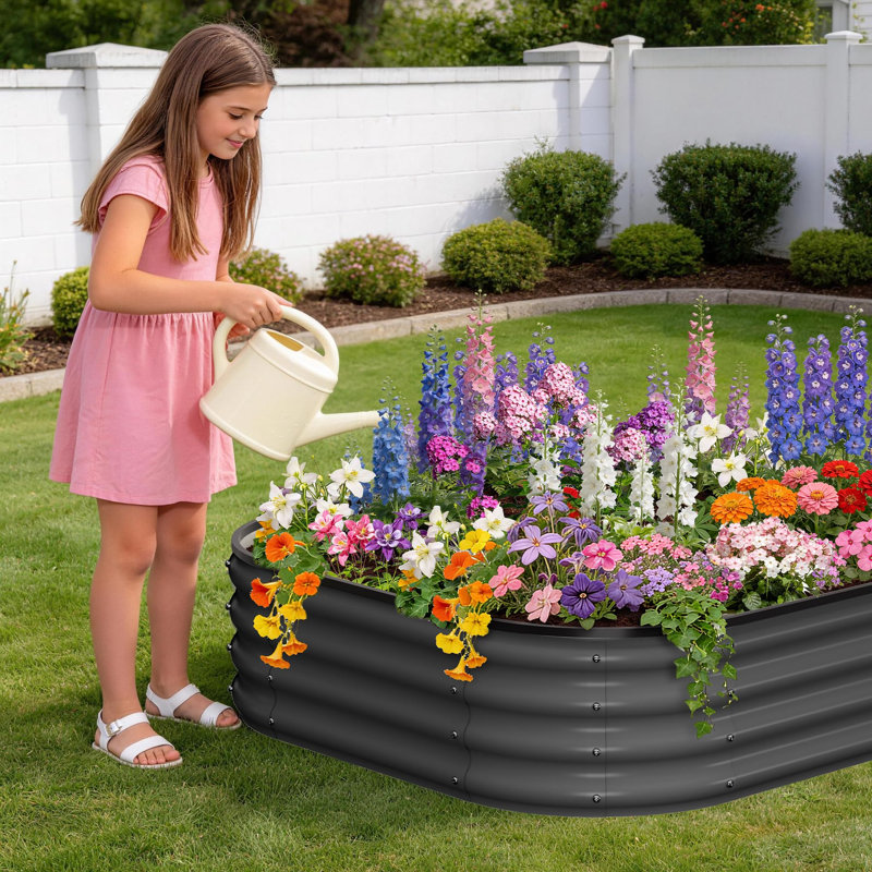 Metal Planter Box, Black