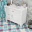 Meuble-lavabo de salle de bain avec lavabo, 2 tiroirs, tiroir rabattable et tablette réglable-786268177