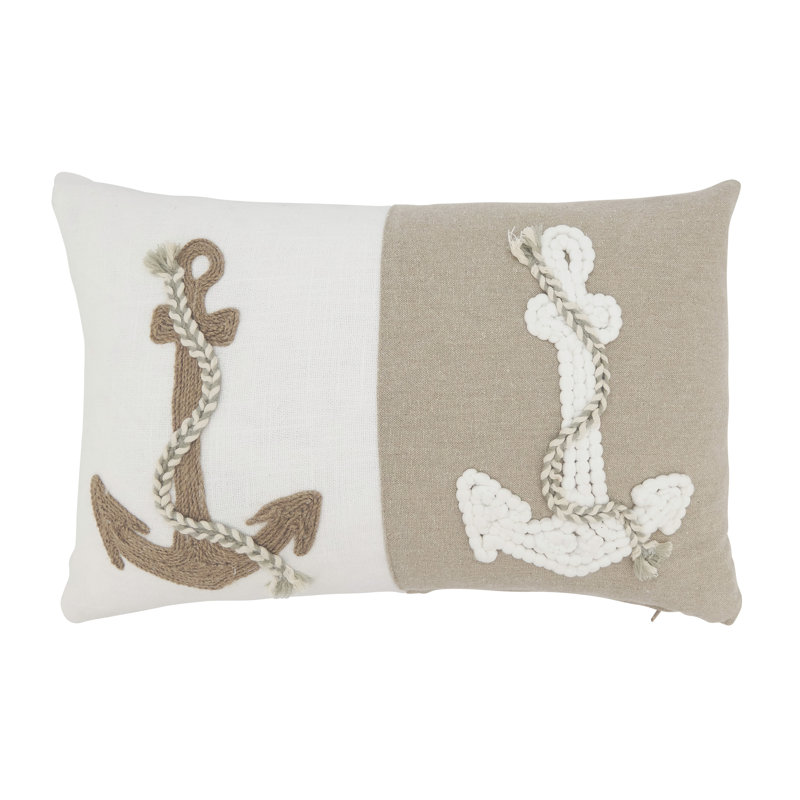 Naviguer Collection Cotton Throw Pillow, Down