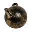 Globe décoratif pour décoration intérieure - Sculpture moderne avec support en métal unique - Figurine de style tablette, décoration de table basse ou décorations pour le salon et la cuisine, noir / or-556585172