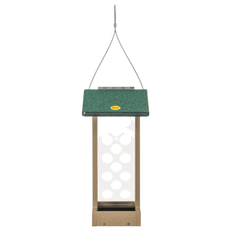 Mangeoire d'oiseaux recyclée, Vert