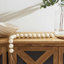 Sagebrook Home 46" Swirled 3" Resin Beaded Garland, White-2103417637-2110912509