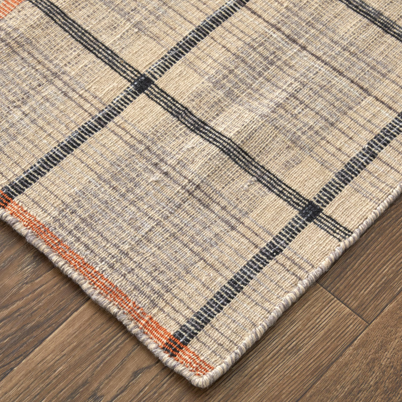 Riesner Plaid Indoor Rug, Runner 2'6" x 8'