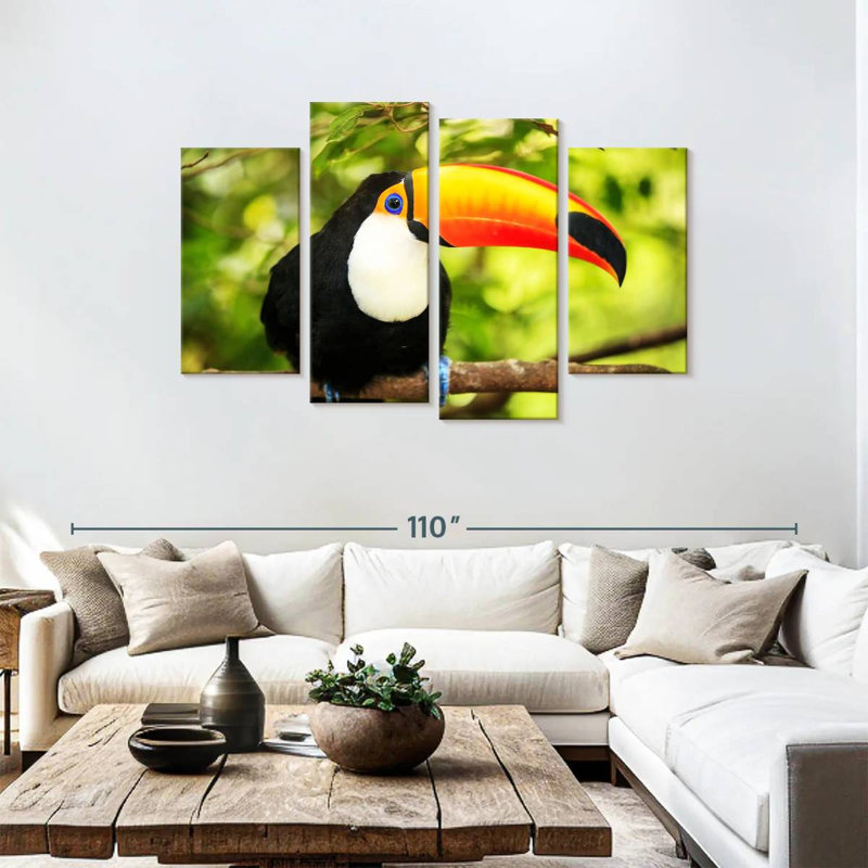 Toco Toucan, 48" H x 75" W