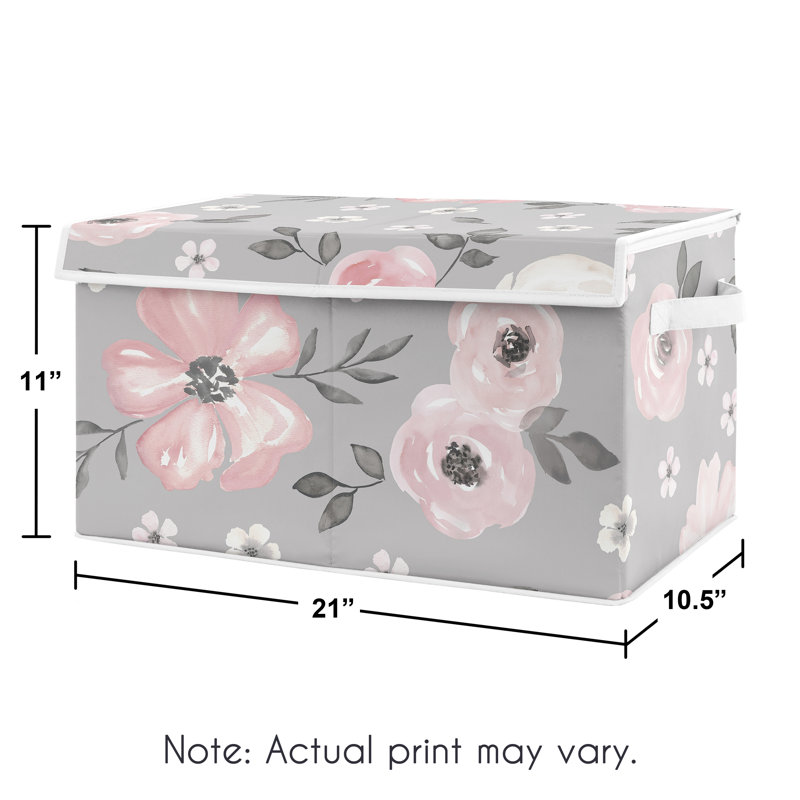 Boîte à jouets Sweet Jojo Designs, Gris / Rose
