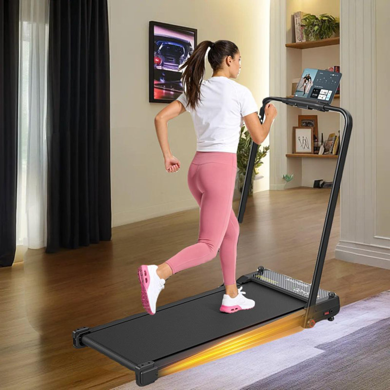 Tapis de marche avec massage des pieds / massage par vibration, tapis de marche polyvalent avec inclinaison et poignée