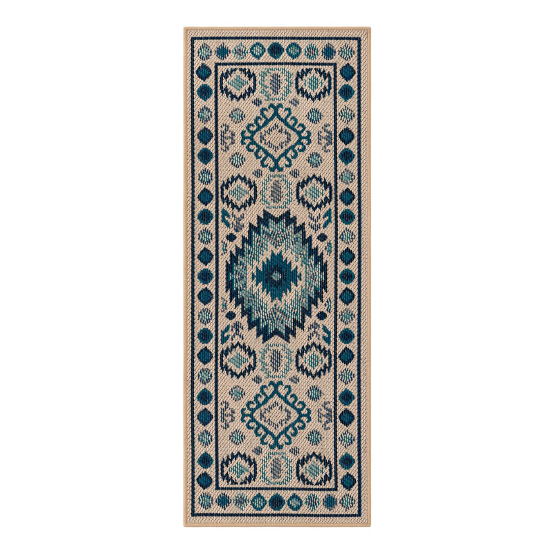 Tapis intérieur / extérieur Marlenia Marlenia, Tapis de couloir 2 pi x 5 pi 1 po
