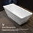 66" X 29.5" Freestanding Soaking Acrylic Bathtub