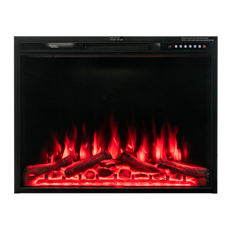Insertion de foyer électrique Galeano, H 26,02 po x l 6,5 po x P 34 po
