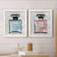 «Blue Wash Perfume», ensemble de 2 peintures sur toile encadrées-853266359-853266363
