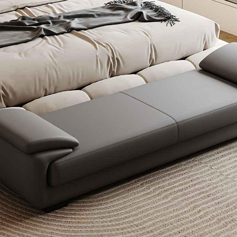 Spacious & Durable Artificial Leather Bed Bench