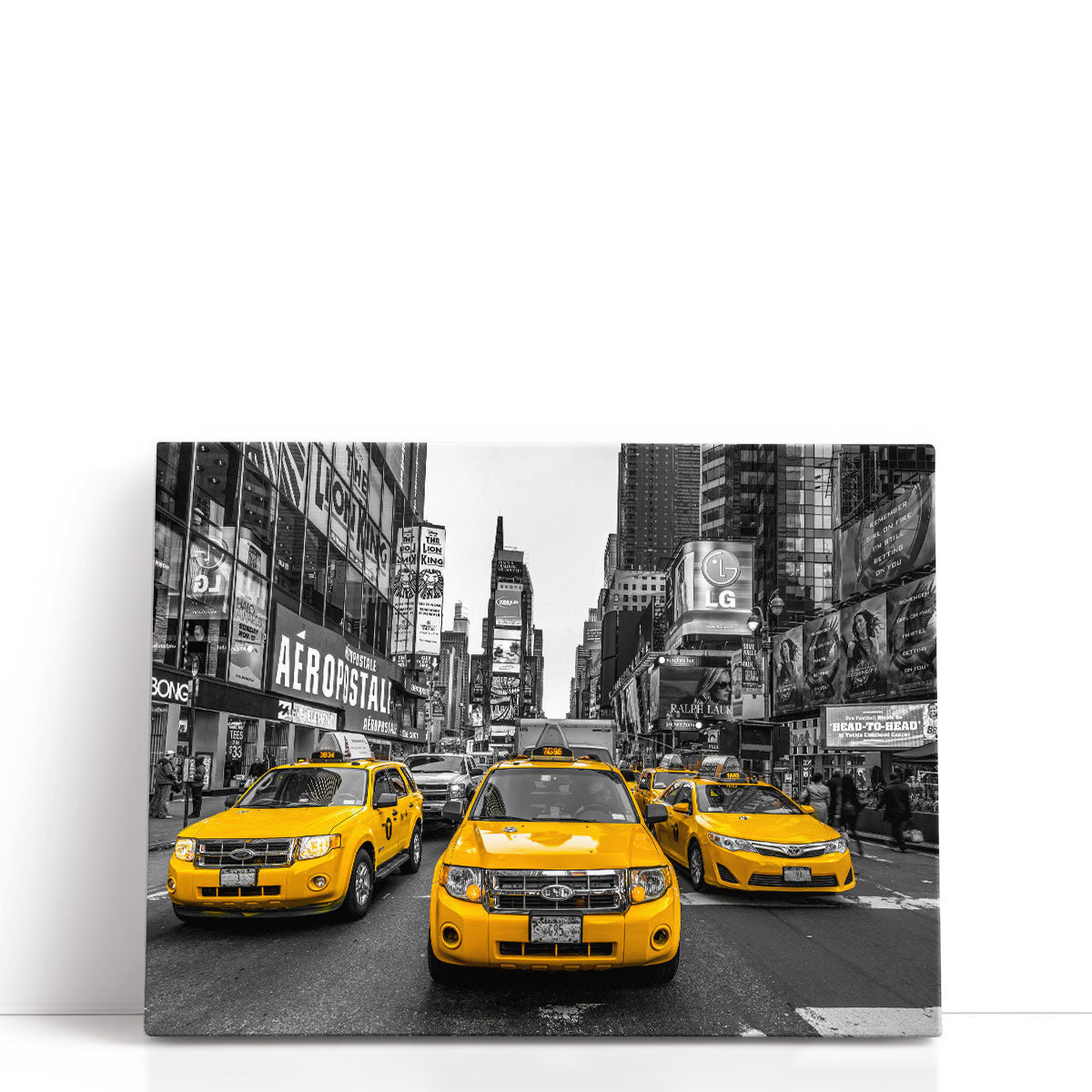 Latitude Run® Taxi On Broadway, New York - Canvas Print Wall Art | Wayfair
