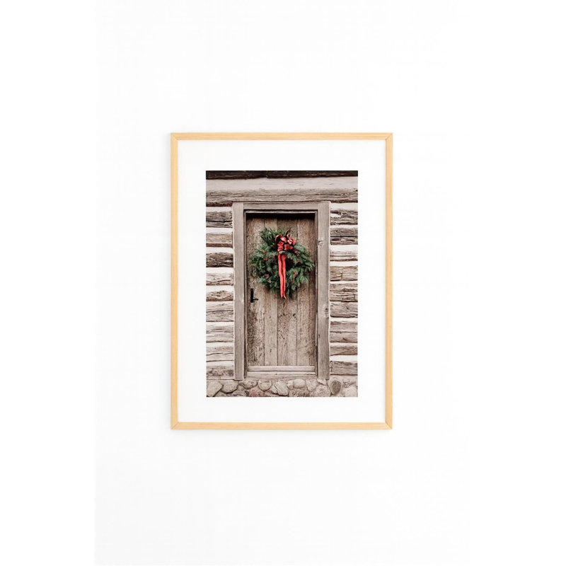 Festive Christmas Decorative Framed Painting, 13.0 x 19.0 inches | 100% Solid Wood Frame (Thickness: 0.8 inches), 100% MDF Artwork | Digital Printing for Vibrant Colors, Perfect Holiday Wall Decor for Home & Office