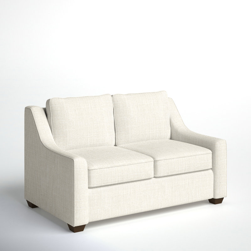 Gemi Upholstered 56.5'' Sofa, Conversation Pearl Basketweave