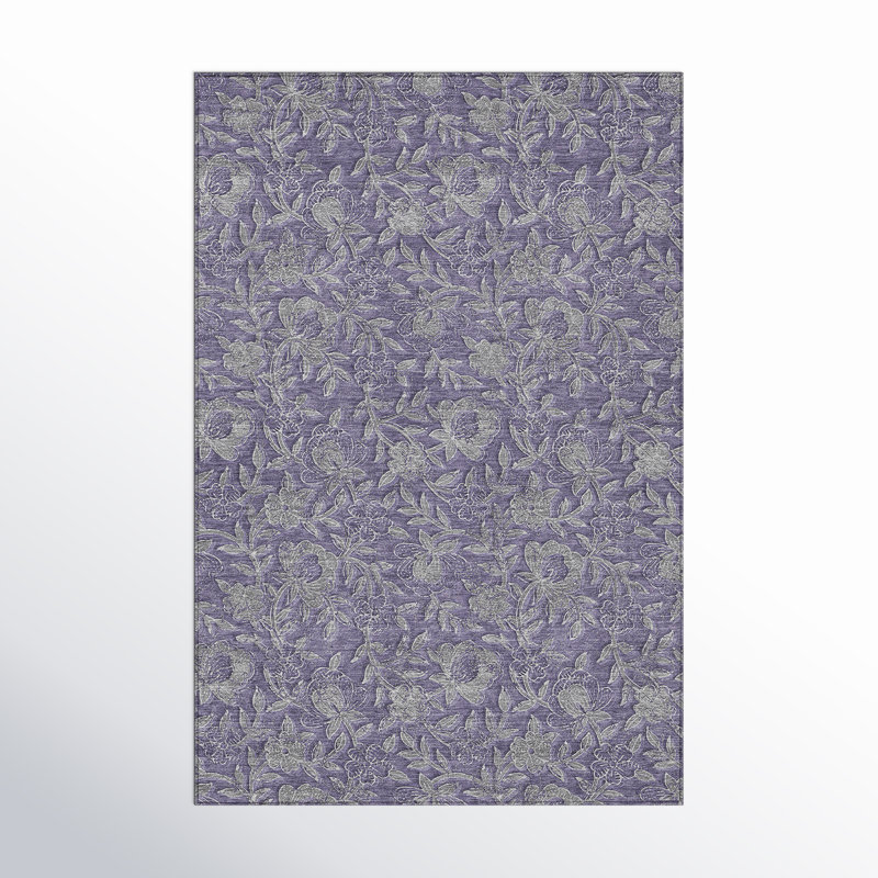 Mahaney Floral Indoor / Outdoor Rug, Rectangle 5' x 7'6"