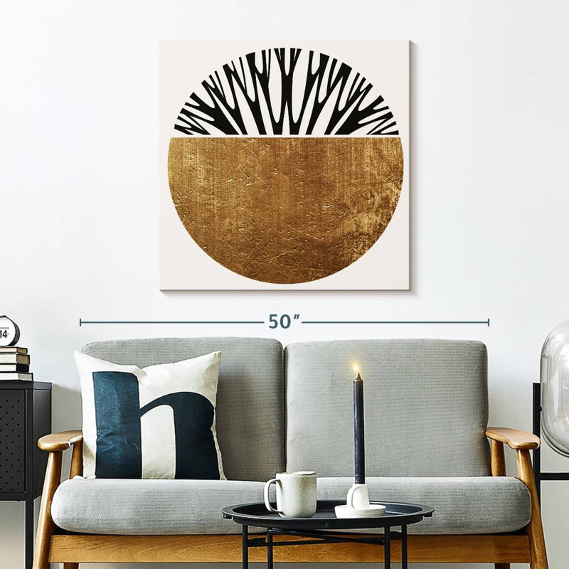 Avery Abstractika - Gold, 30" H x 30" W