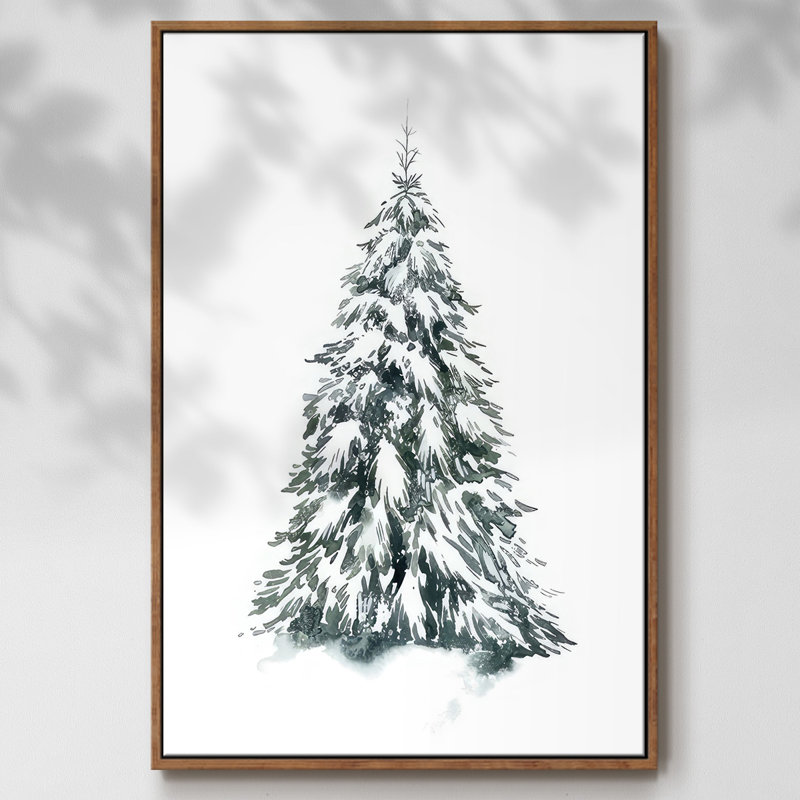 Blue Spruce II, reproduction d'art sur toile, Noyer, H 37 po x l 25 po x P 1,5 po