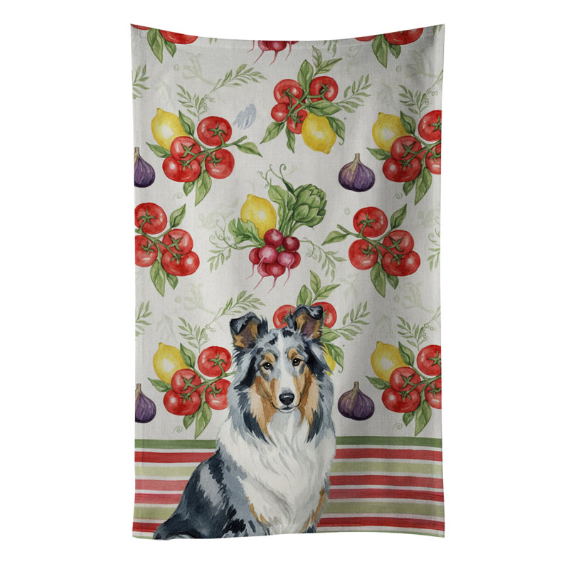 Serviette de cuisine Blue Merle Collie, Blue Merle Collie