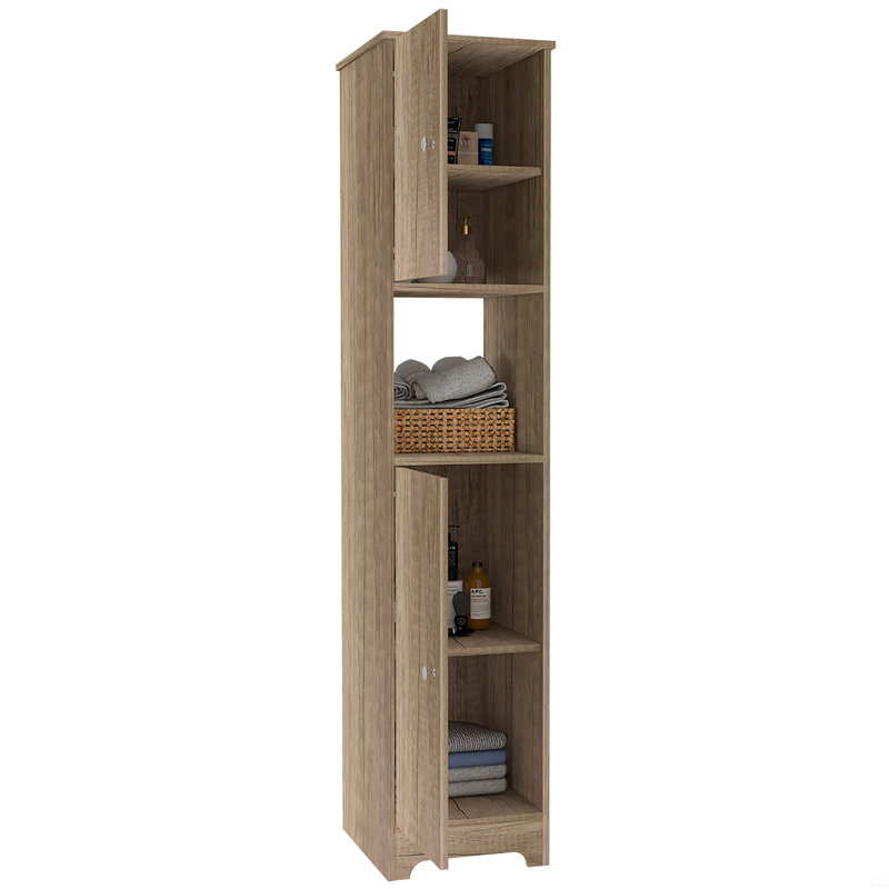 1-Shelf Linen Cabinet, Brown