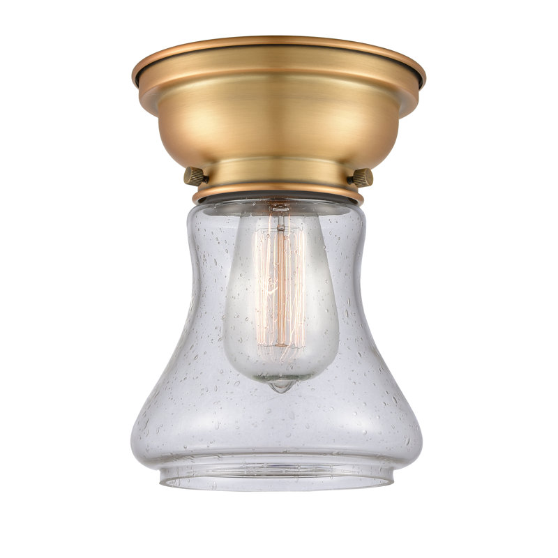 Heid Glass Flush Mount, LED, Seedy
