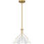 Capus 1-Light Aged Brass Pendant Light