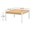 Table basse d'extérieur en teck Penna