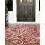 Contemporary Outdoor Ayton Area Rug Rust Red Colour-636669667