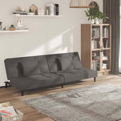 Canapé-lit sans accoudoirs en velours 78,7 po Sacario