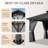 12 pi. L 12 pi. D Pavillon de jardin avec double toit