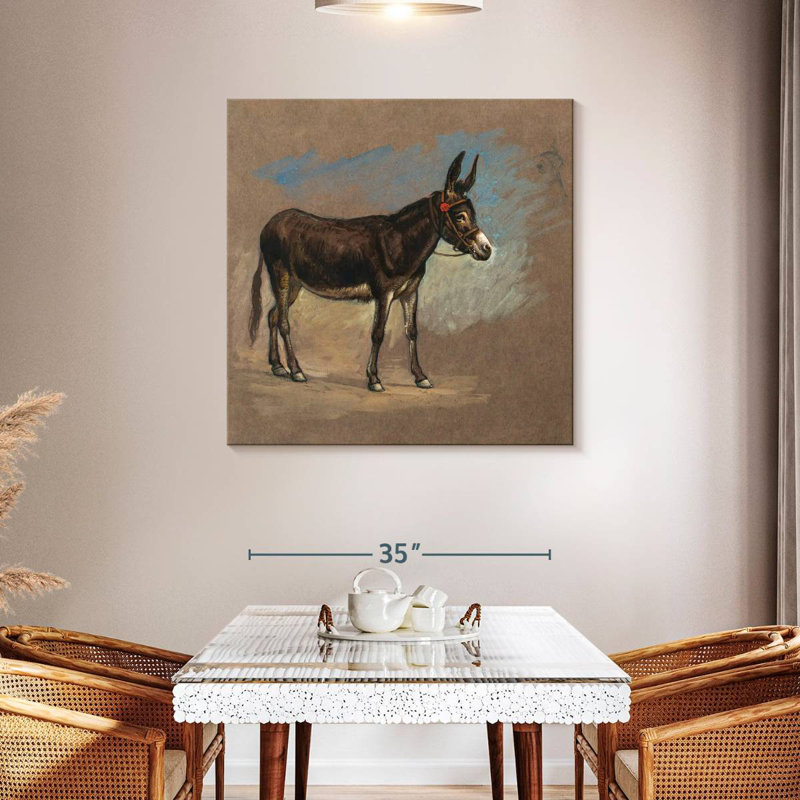 Étude Brampt. Une mule