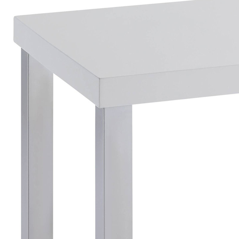 High Gloss and Chrome End Table