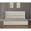 Upholstered Boucle Bed Frame with Wingback Headboard
