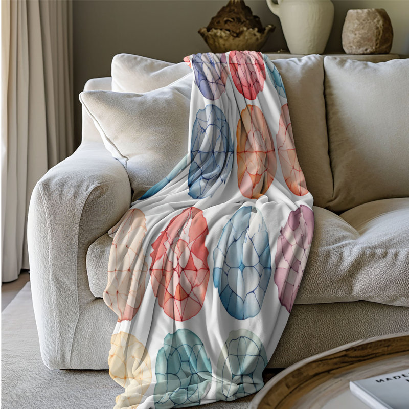 Couverture à motif - 1 pièce, L 50 po x L 60 po