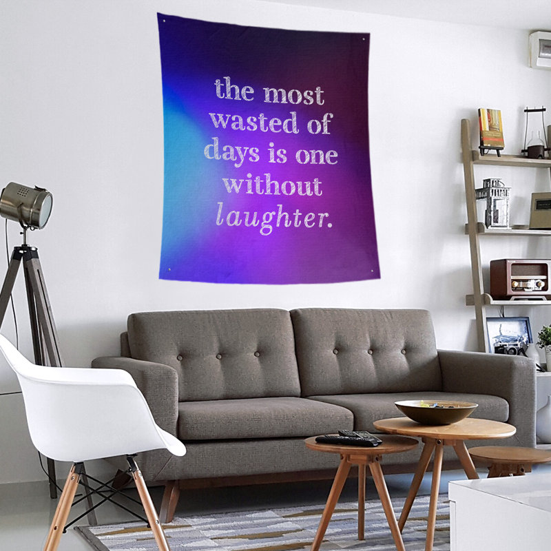 Polyester Tapestry, 60" H x 51" W, Blue/Purple