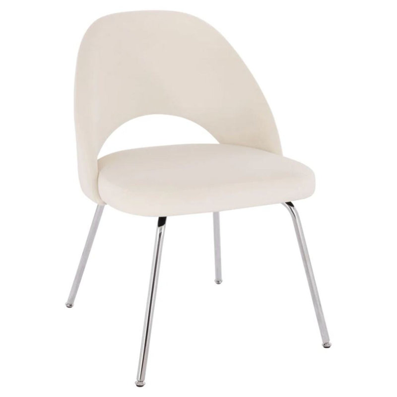 Sandy Chrome Chair, Beige, 2