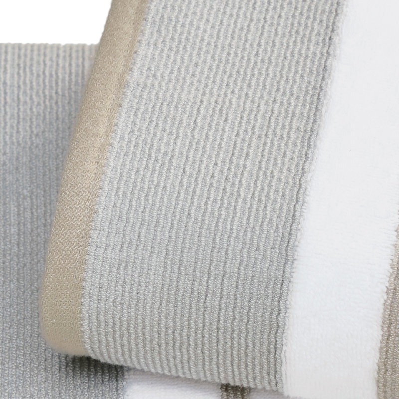Deanthony Luxury Cotton Decorative, Glacier Gray/Cappuccino, Hand Towels - 4 Pack