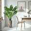 Arbre artificiel dans un pot de fleurs moderne, décoration d'arbre en soie artificielle Monstera (pot et arbre)-156323608-141567761