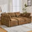 U-Shaped Modular Sectional Sofa With Ottoman And USB Ports-569294891