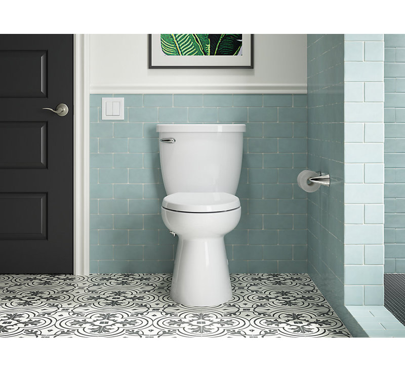 Toilette allongée deux pièces Brella 1,28 GPF (siège non inclus)