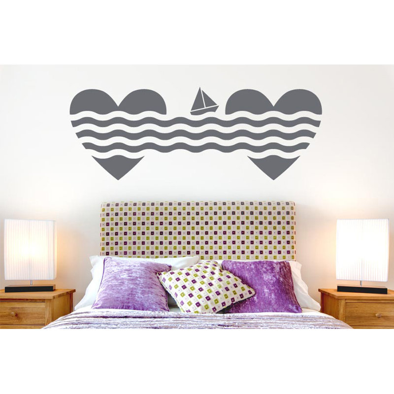 Non-Wall Damaging Wall Decal, Grey, Large