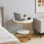 Table de chevet, table de bout, table d'appoint ronde avec tablette