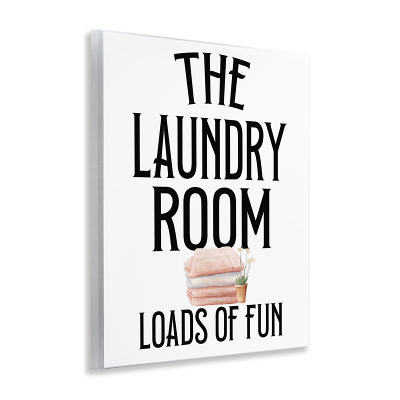 Plaque murale minimaliste Laundry Room, design par Kim Allen