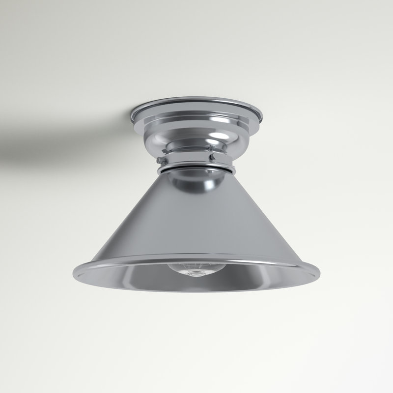 Plafonnier encastré 1 lumière 10 po Chesterhill, Ampoule non incluse, Chrome poli