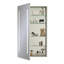 1-Door Recessed Frameless LED Lighting and Electrical Outlet Medicine Cabinet with 4-Adjustable Shelves-45538928-45538929