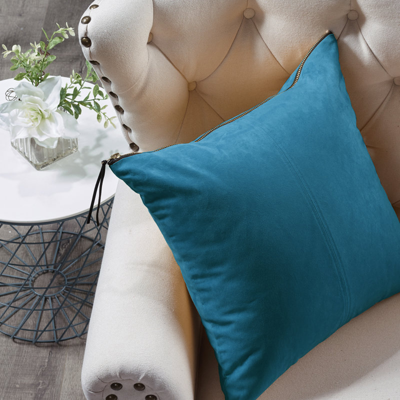 Housse de coussin carré, Sarcelle aile bleue