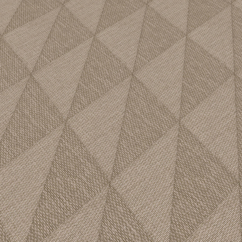 Papier peint tissé diamant chuchoté, Brown