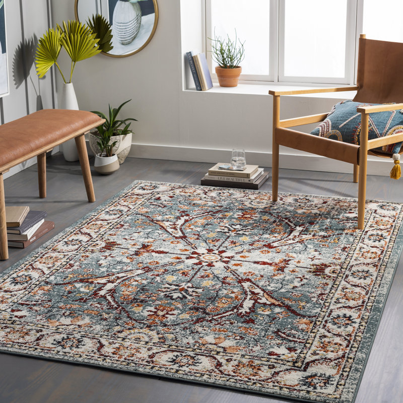 Aldusa Oriental Indoor Rug, Rectangle 6'7" x 9'