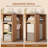 67" Farmhouse L Shaped Desk With 3 Drawers, Executive Desk-515814047